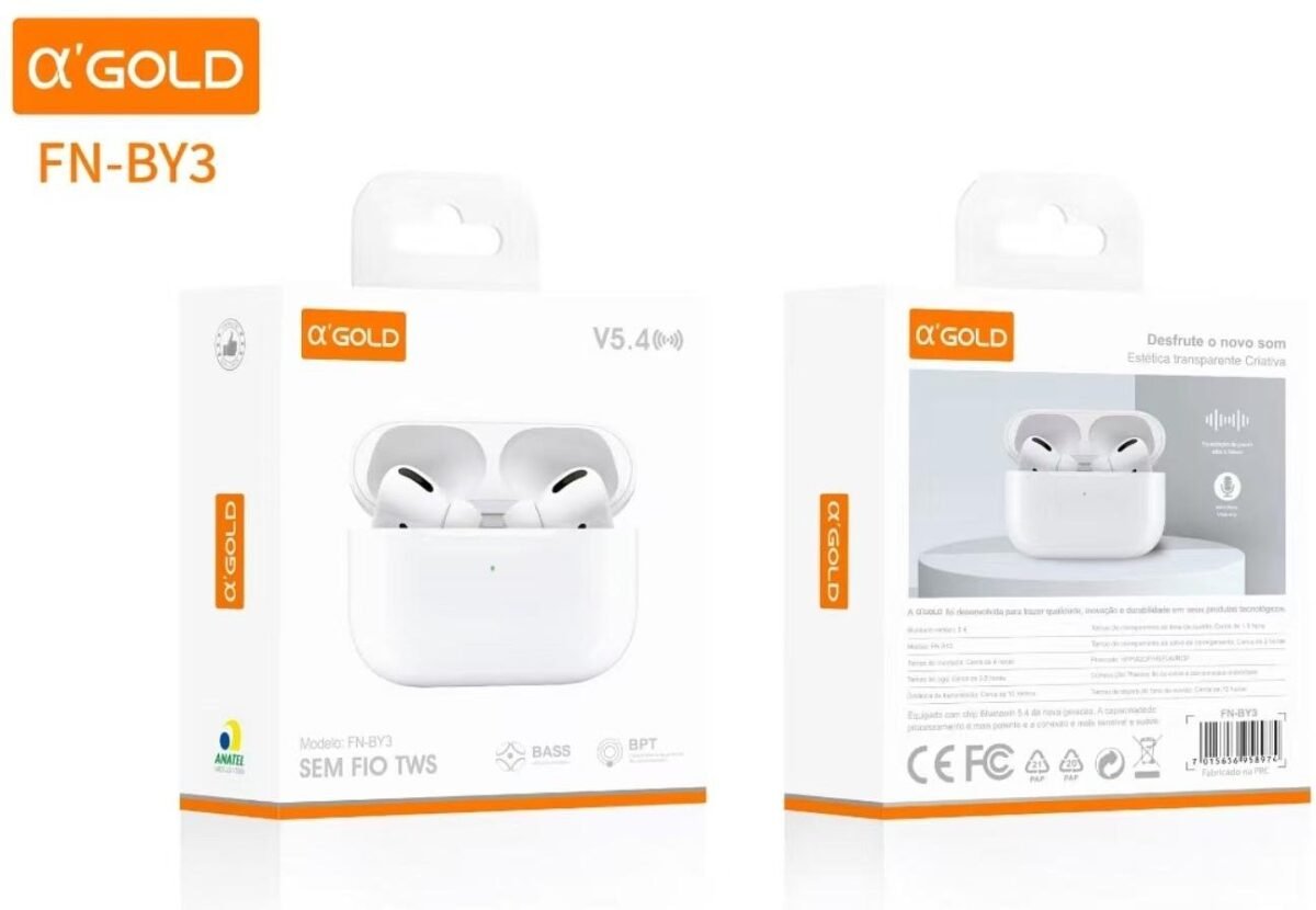 Fone bluetooth A'GOLD FN-BY3 - Imagem 2