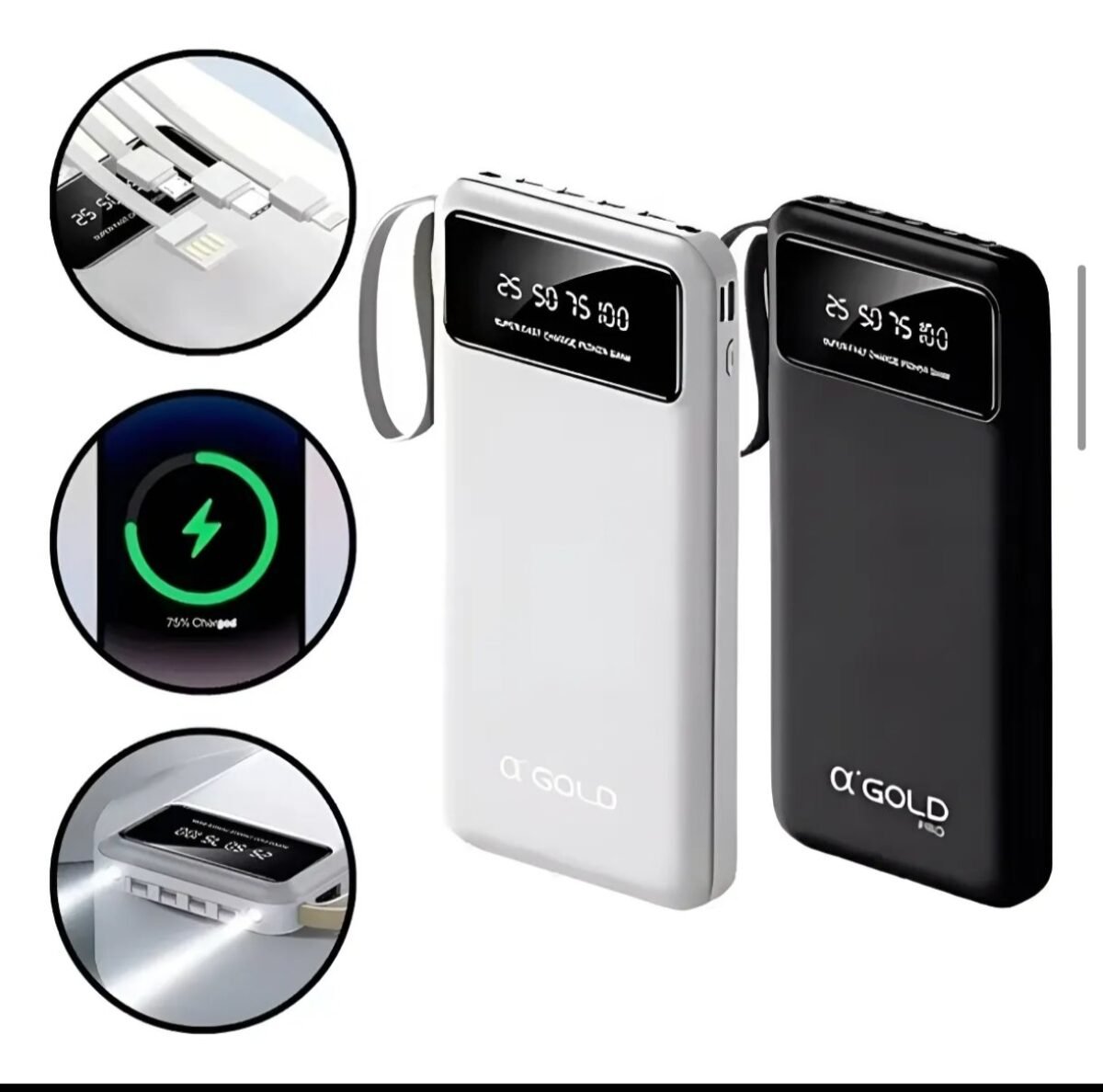 Carregador portátil A'Gold 10000mAh BTE-18A - Imagem 2