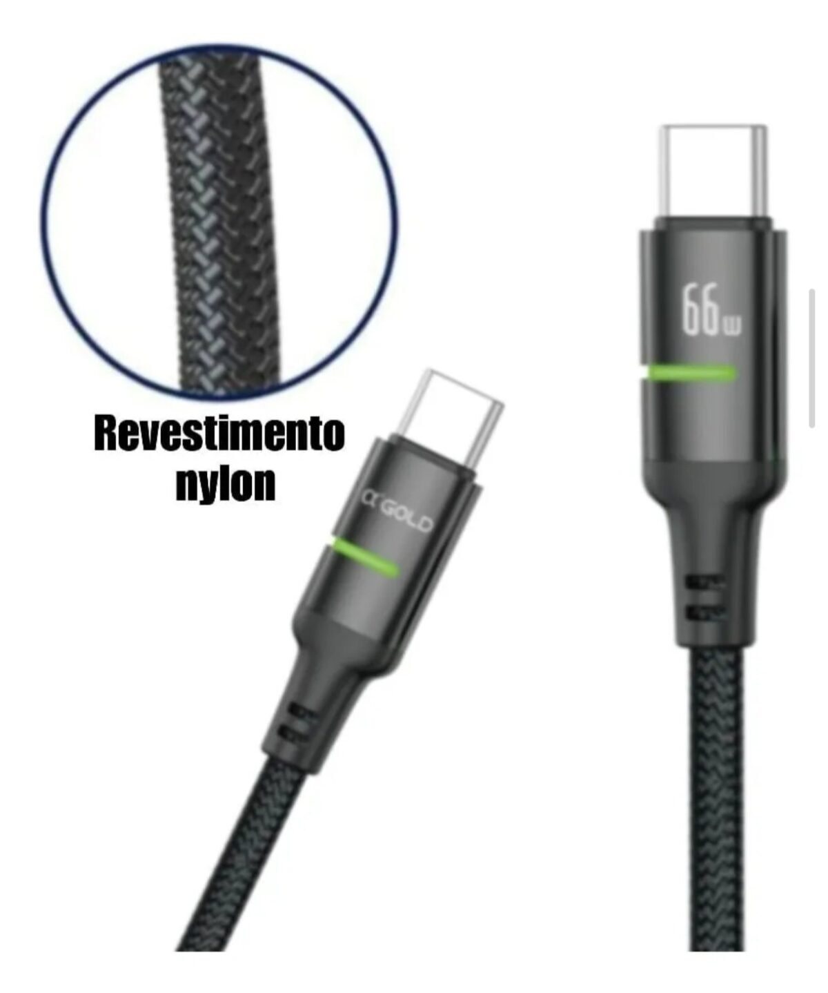 Cabo A'Gold turbo 66W CB17 - Imagem 3
