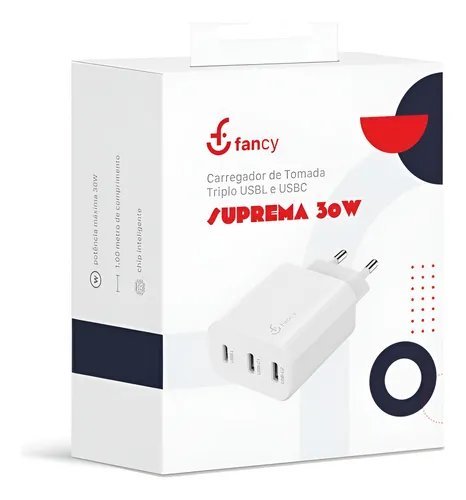 fonte com 3 saídas tipoC PD30L FANCY