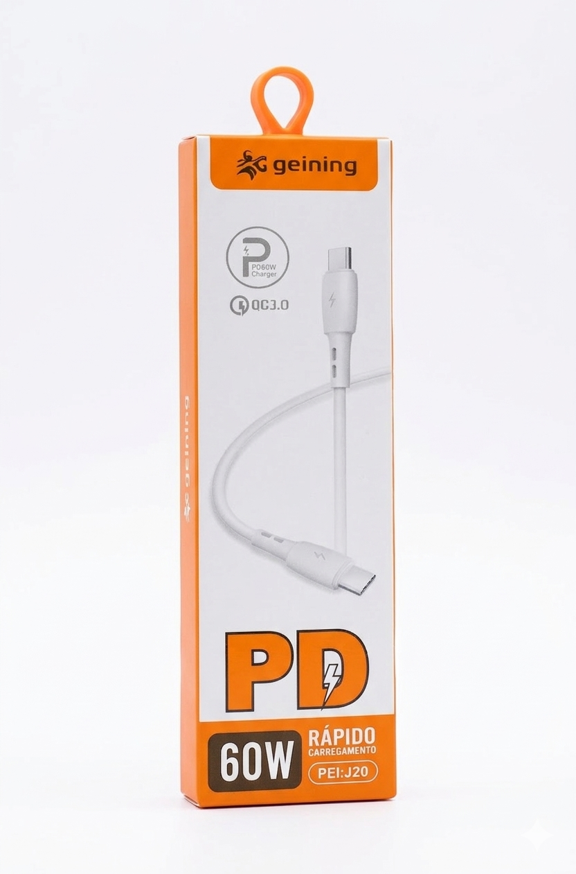 Cabo Peining 60W PEI-J20 tipoC para tipoC