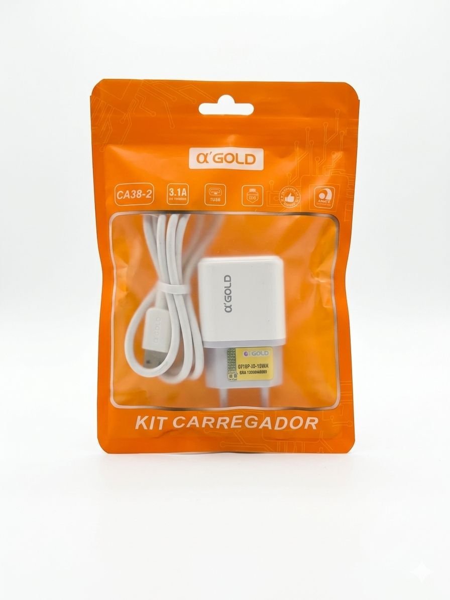 Carregador A'Gold saquinho iPhone 3.1A