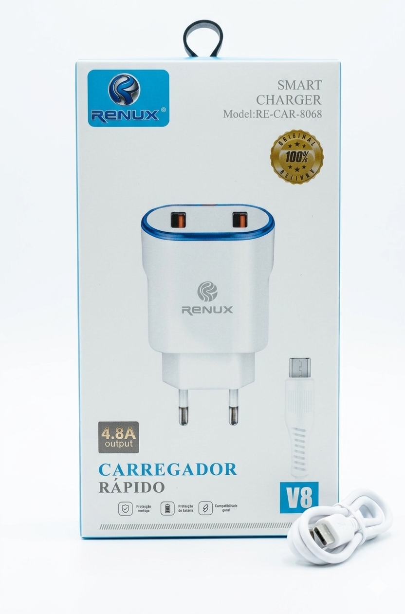 Carregador Renux 4.8A V8