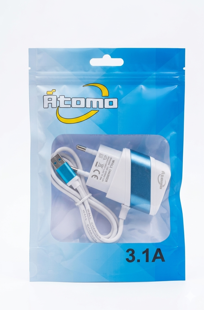 Carregador saquinho Átomo V8 3.1