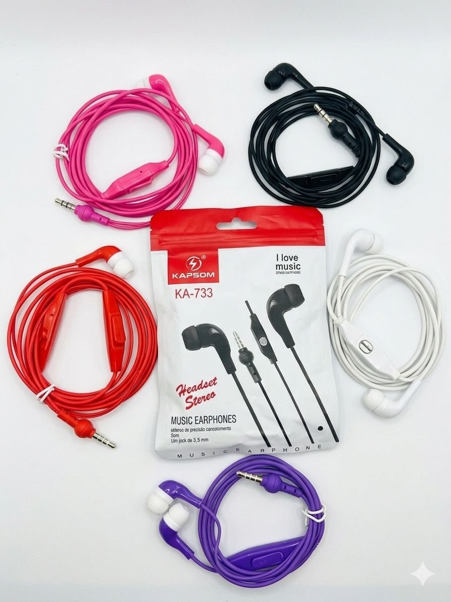 Fone de ouvido saquinho KAPBOM KA-733