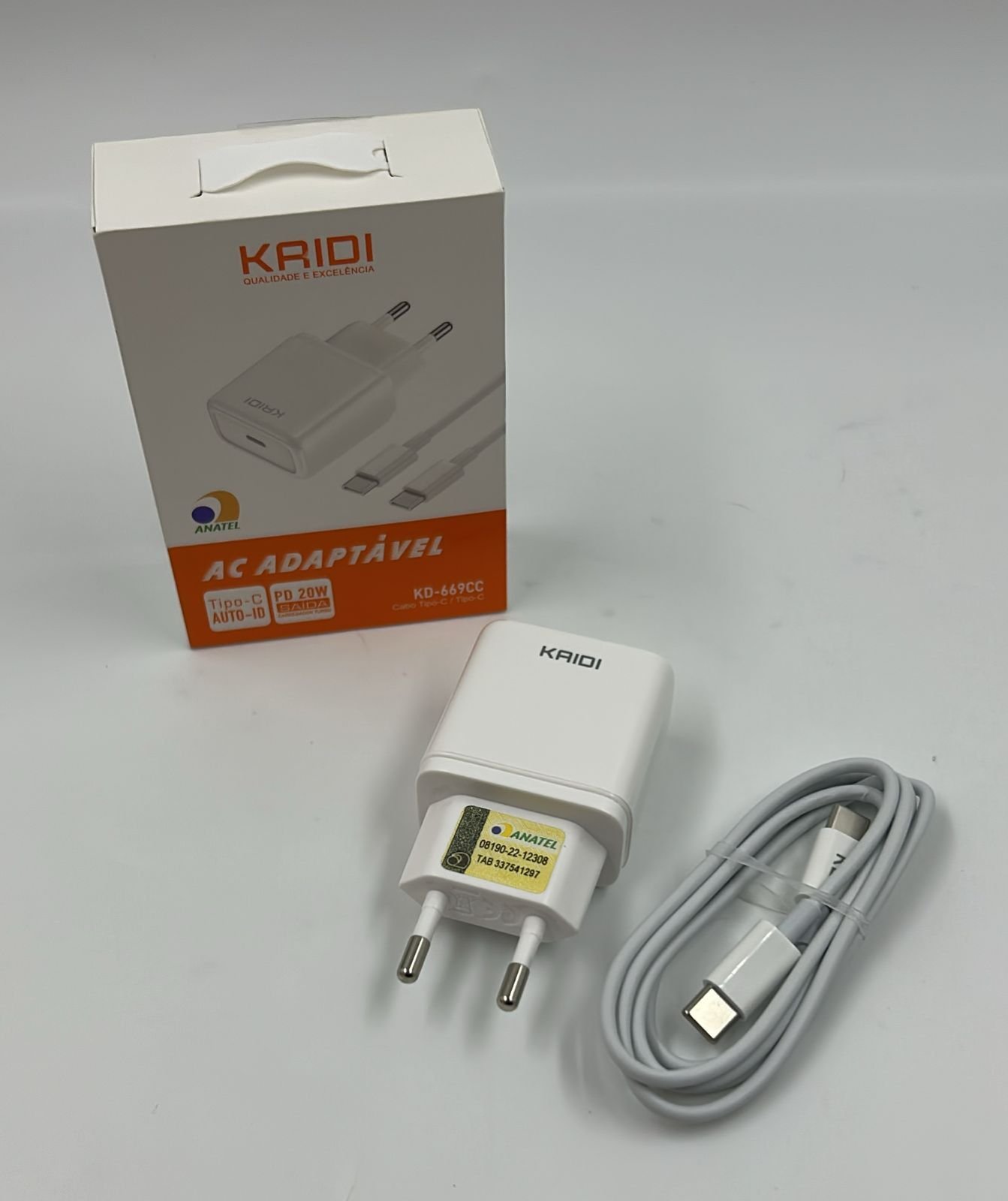 Carregador KAIDI KD-669CC 20W