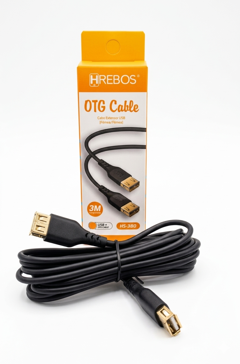 Cabo USB Extensor HS-380