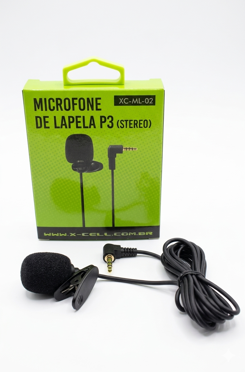 Microfone de Lapela P3 XC-ML-02