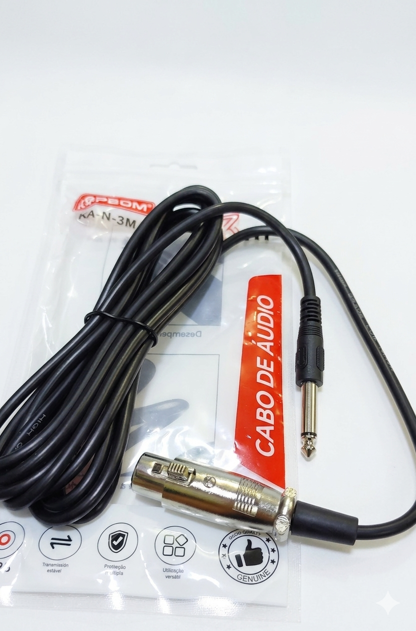 Cabo P10 PARA MICROFONE KA-N-3M