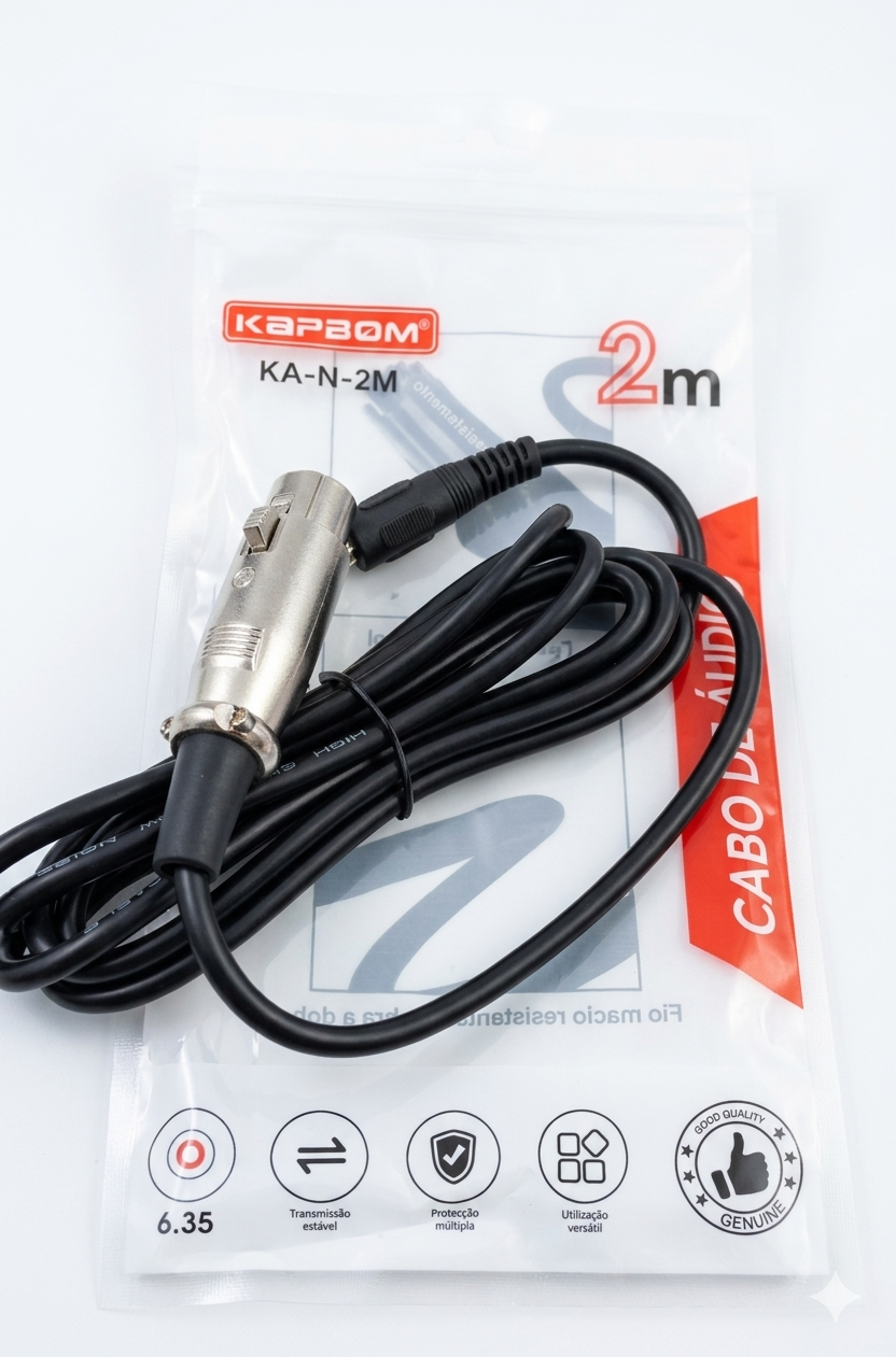 Cabo P10 para Microfone KA-N-2M