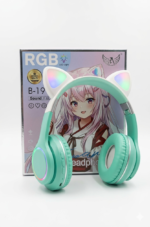 Fone bluetooth Gatinho RGB B-19
