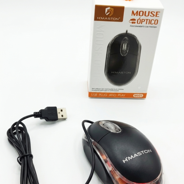 Mouse com fio USB H'MASTON MS01