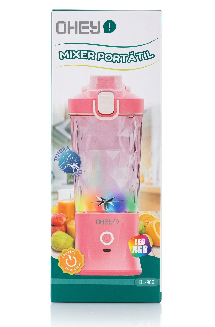 Liquidificador portátil RGB DL-906