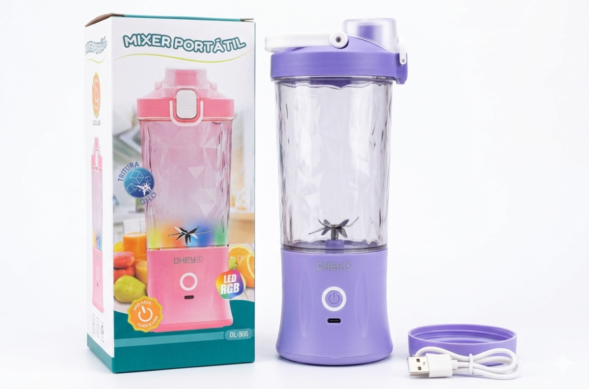 Liquidificador portátil RGB DL-906 - Imagem 2