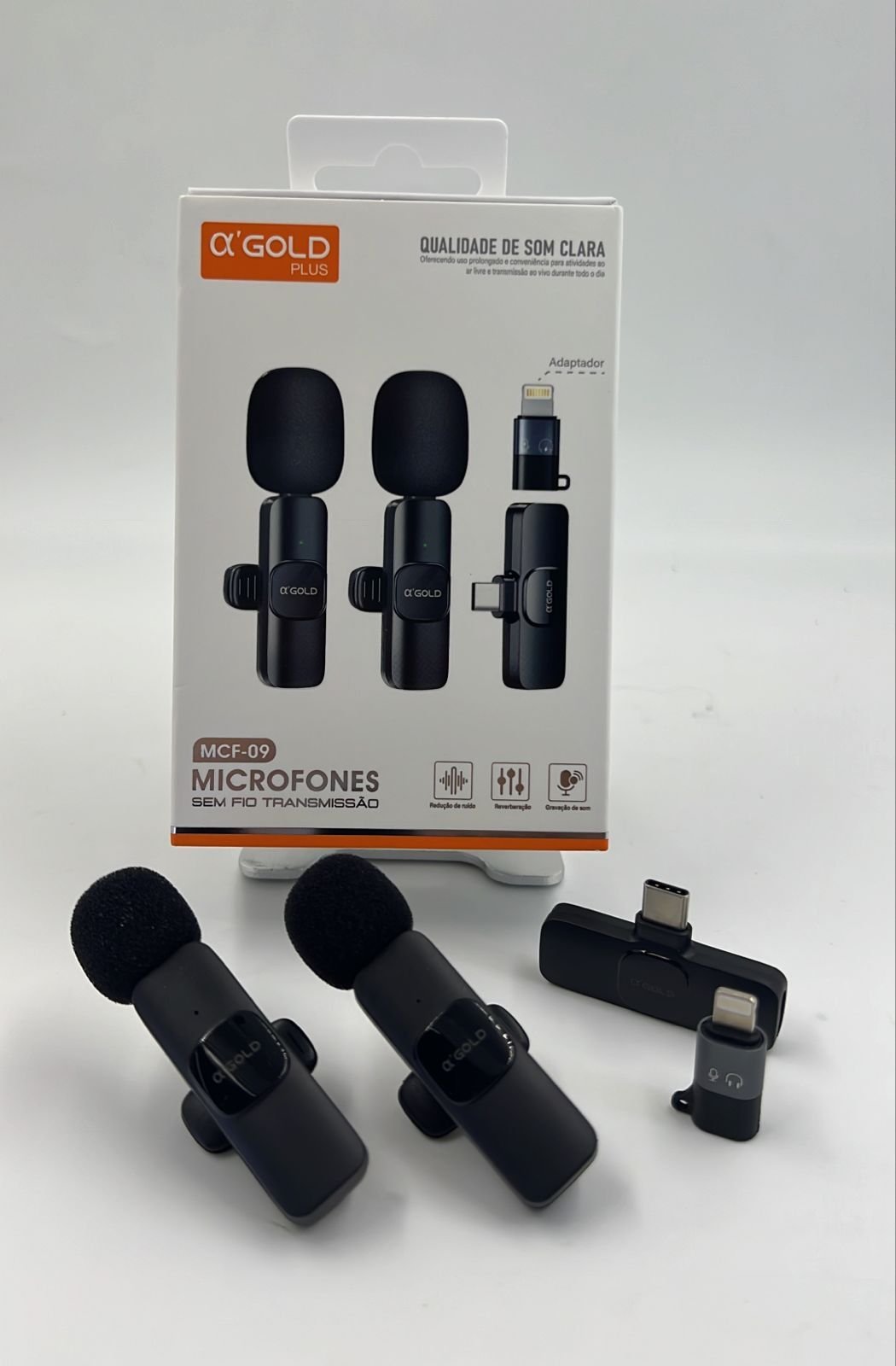 Microfone de Lapela A'Gold MCF-09