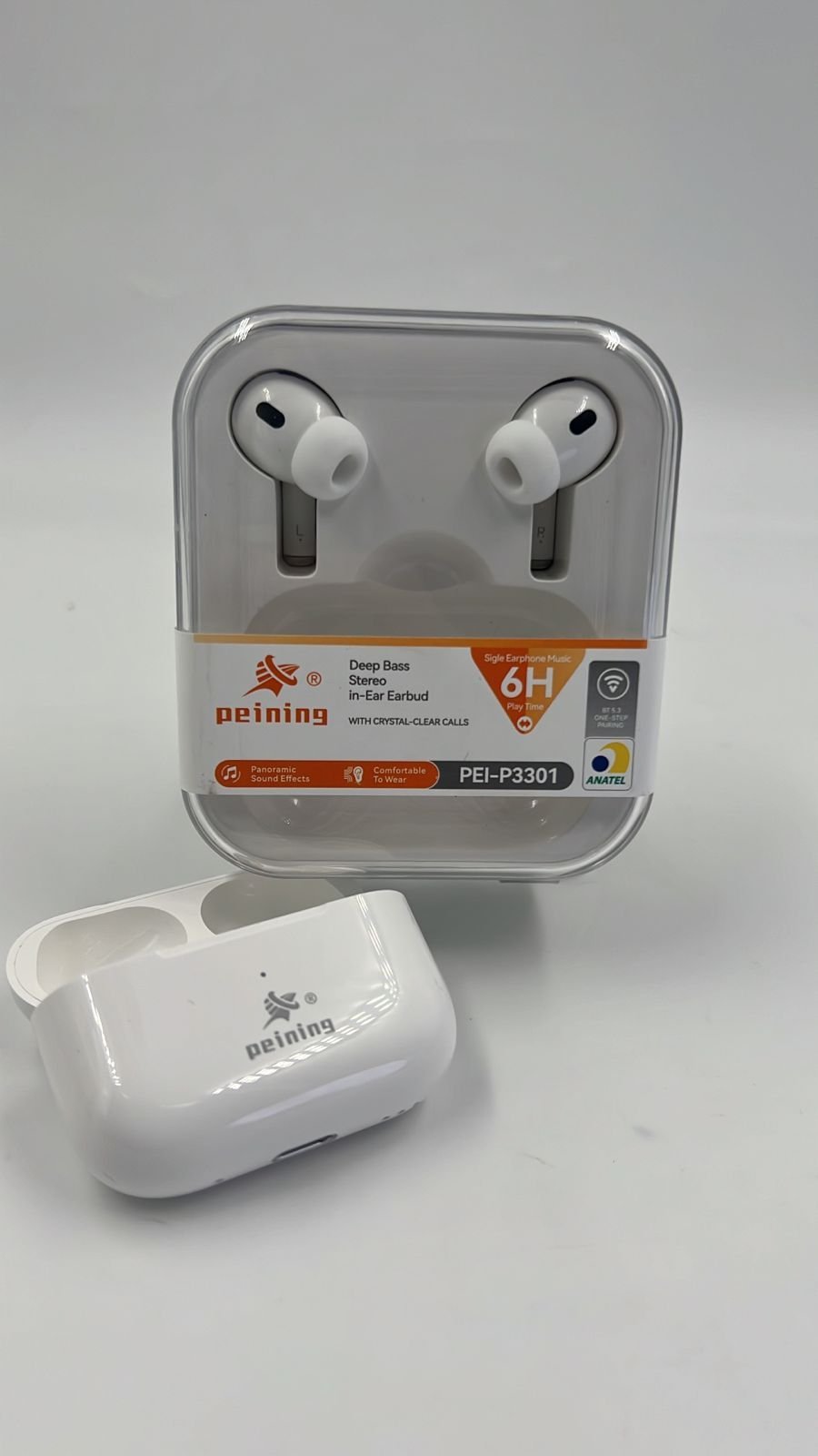 Fone bluetooth PEINING com borrachinhas PEI-P3301