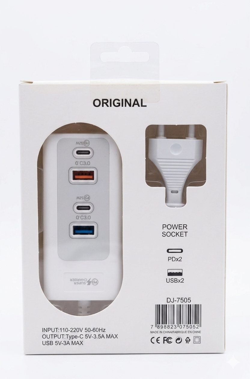 Tomada HUB 35W DJ-7505