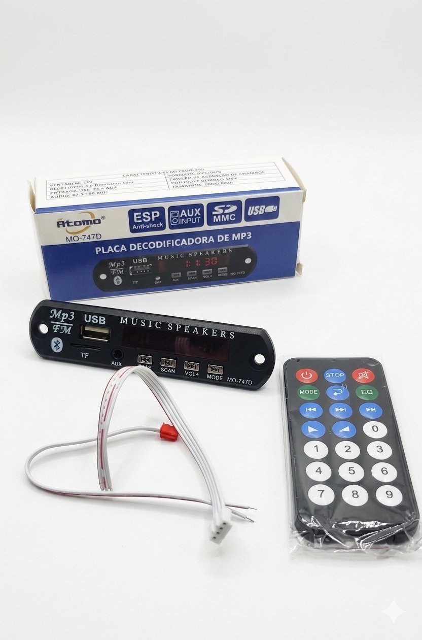 Placa decodificadora de MP3 MO-747D