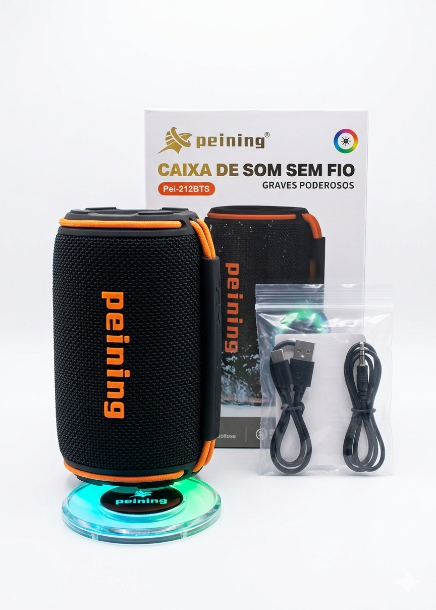 Caixa de som Peining PEI-212BTS