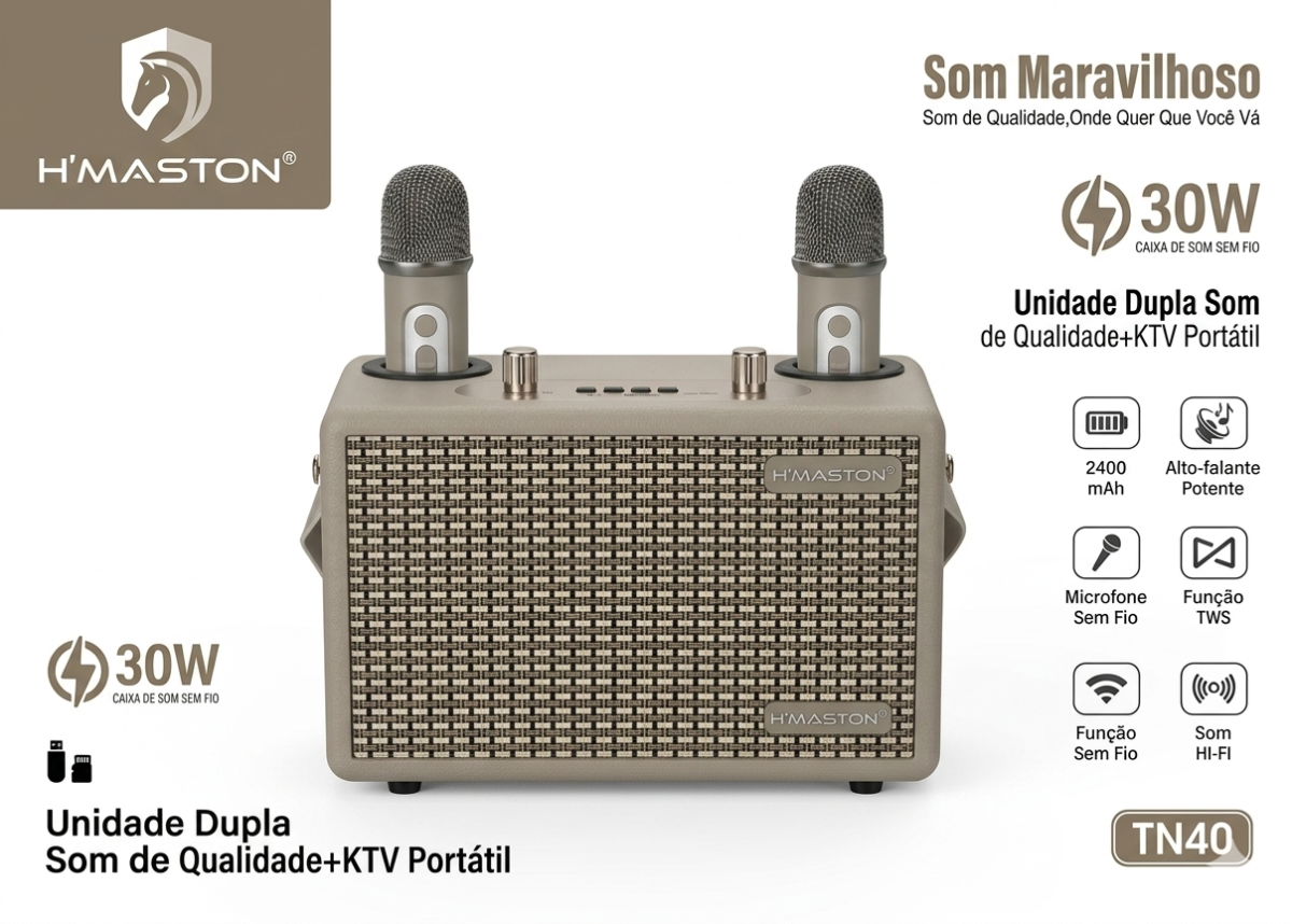 Caixa de som H'MASTON TN40 - Imagem 2