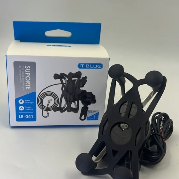 Suporte para moto com carregador LE-041