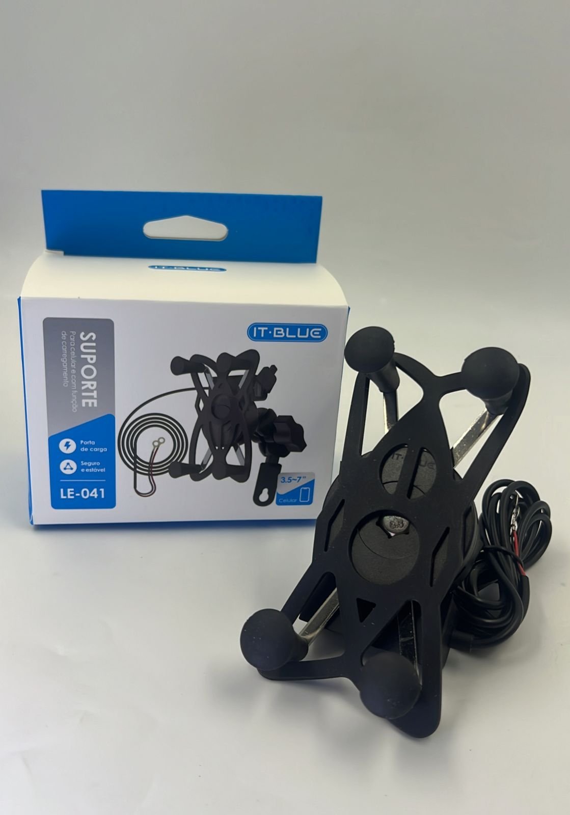Suporte para moto com carregador LE-041