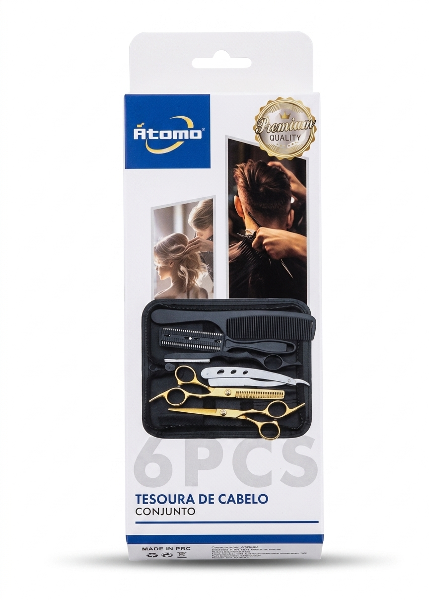 Kit de tesoura para cabelo MO-A869