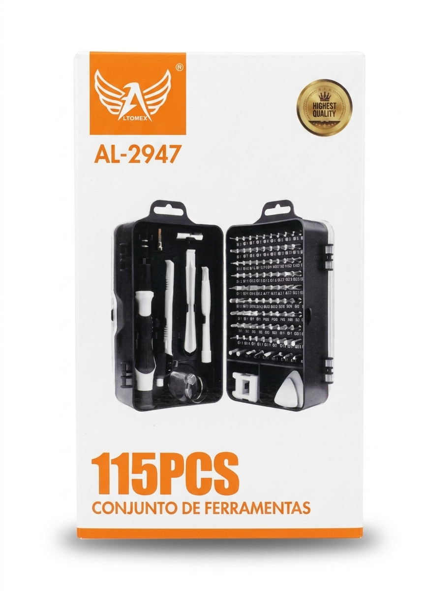 Kit de chaves 115 Peças AL-2947
