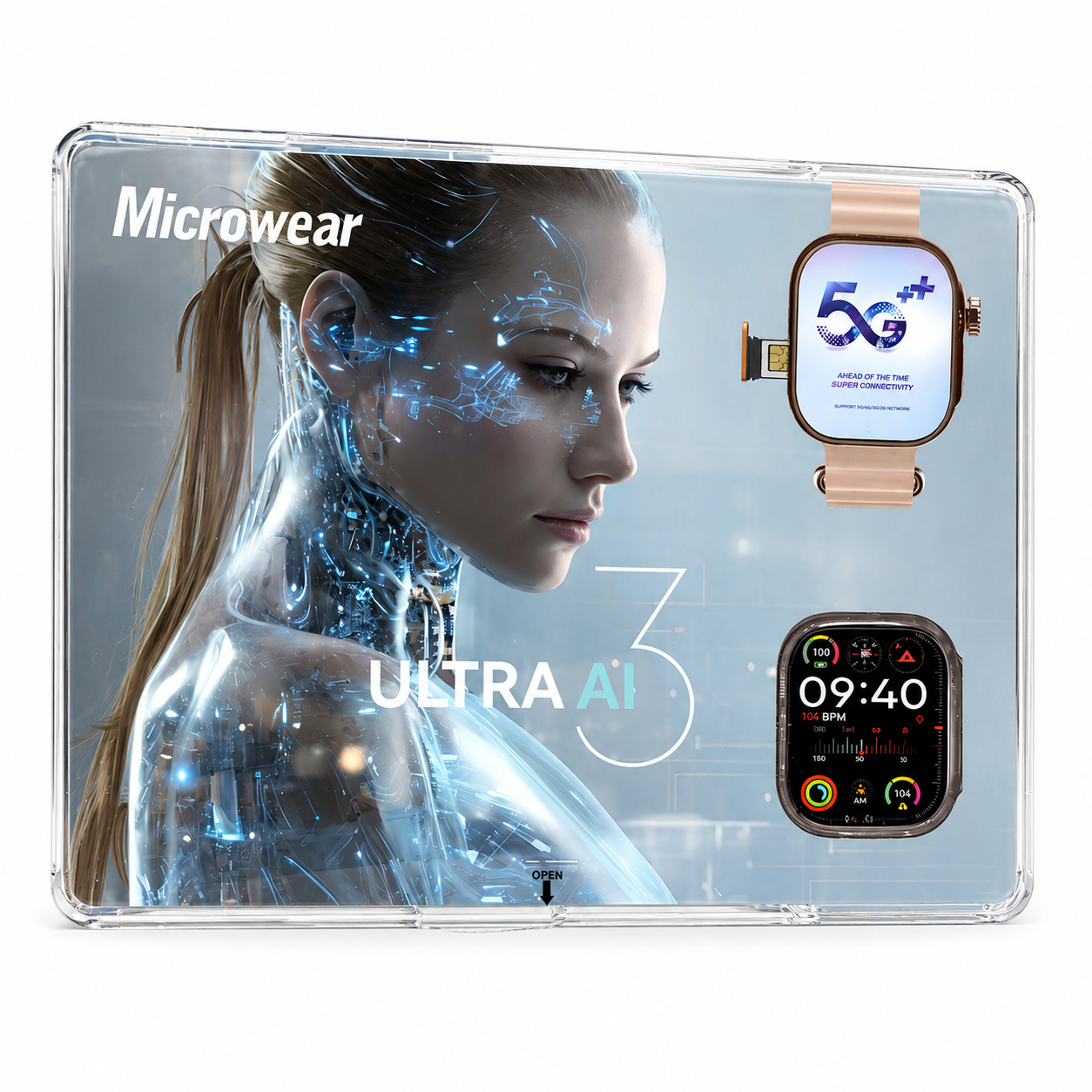 Relógio smartwatch ULTRA AI 3