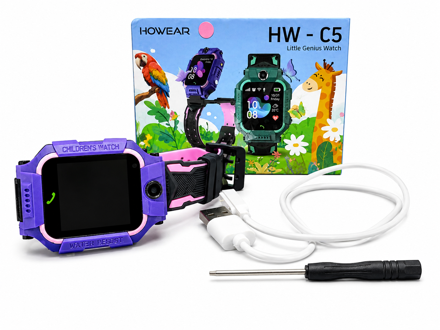 Relógio smartwatch infantil HW-C5