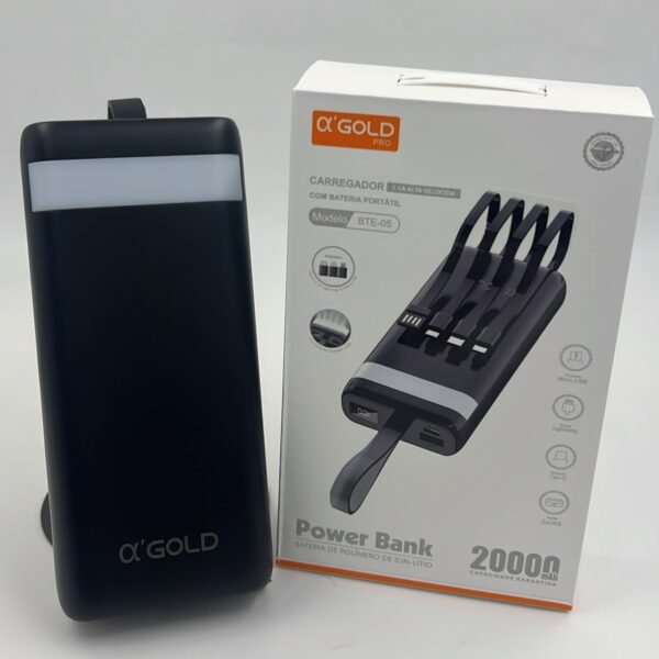 Carregador portátil A'Gold 2000mAh BTE-05