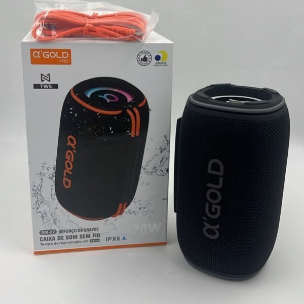 Caixa de som A'Gold SM-22 20W
