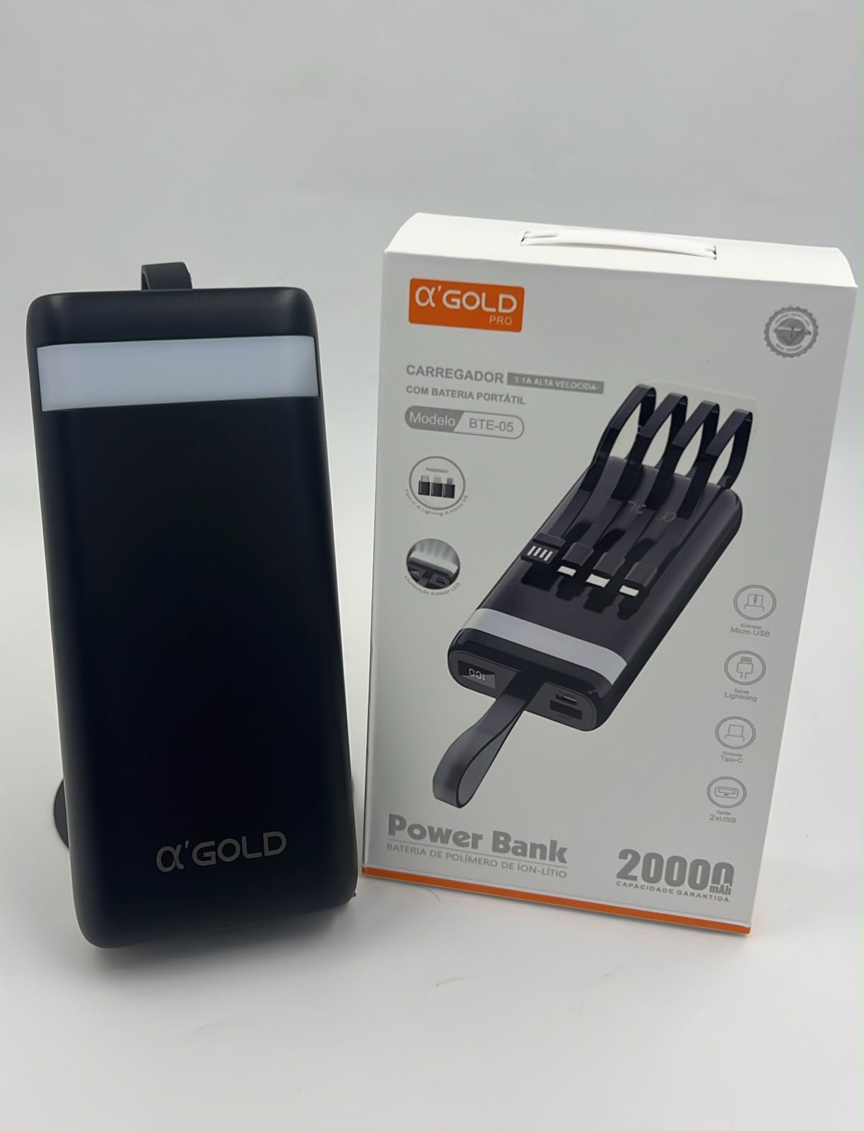 Carregador portátil A’gold 20000mAh BTE-05