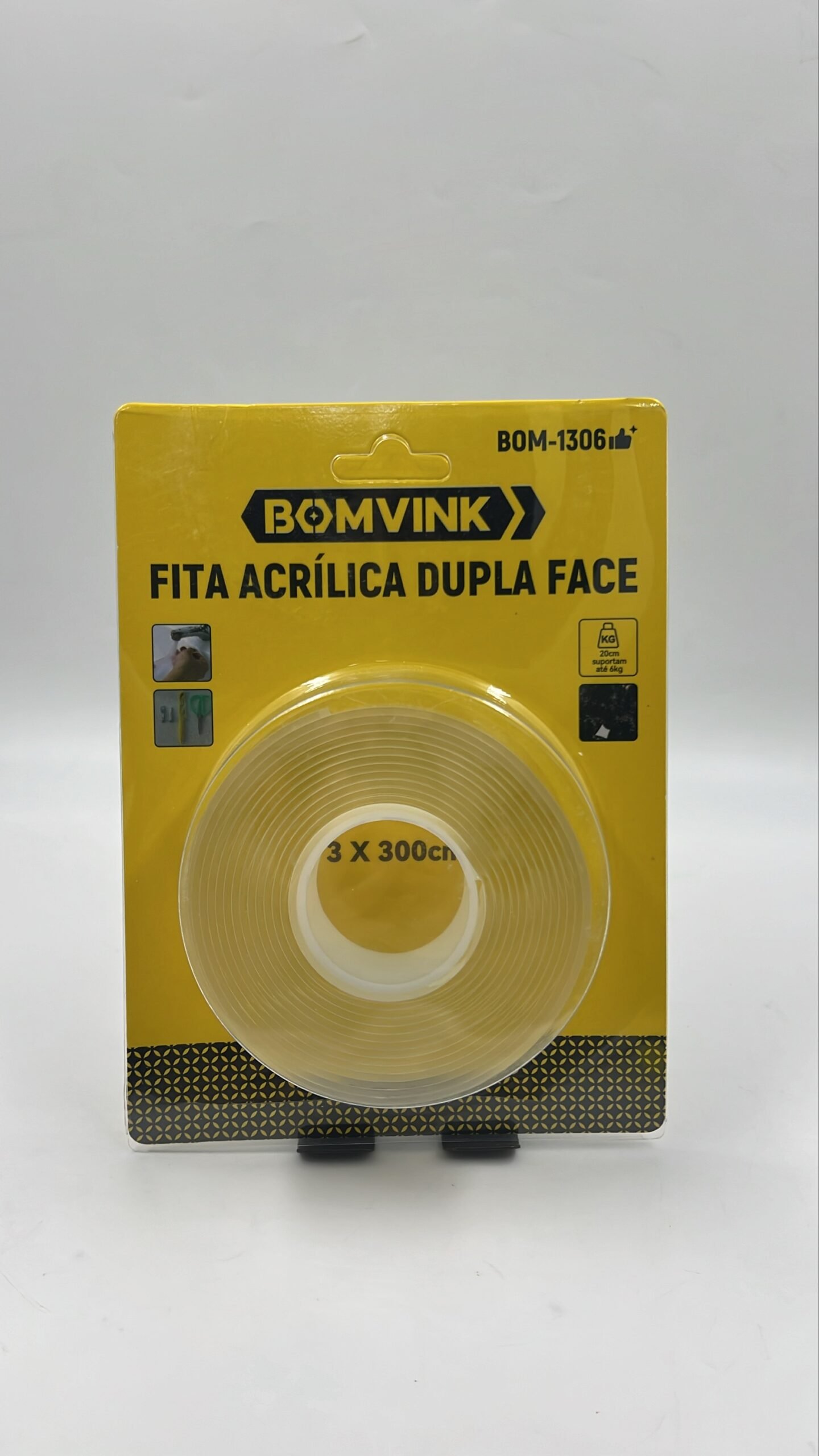 Fita acrílica dupla face BOM-1306