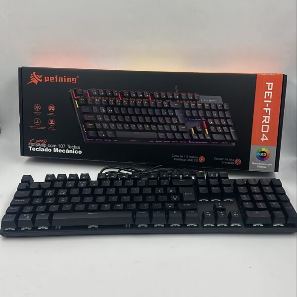 Teclado mecânico com fio PEI-FR04