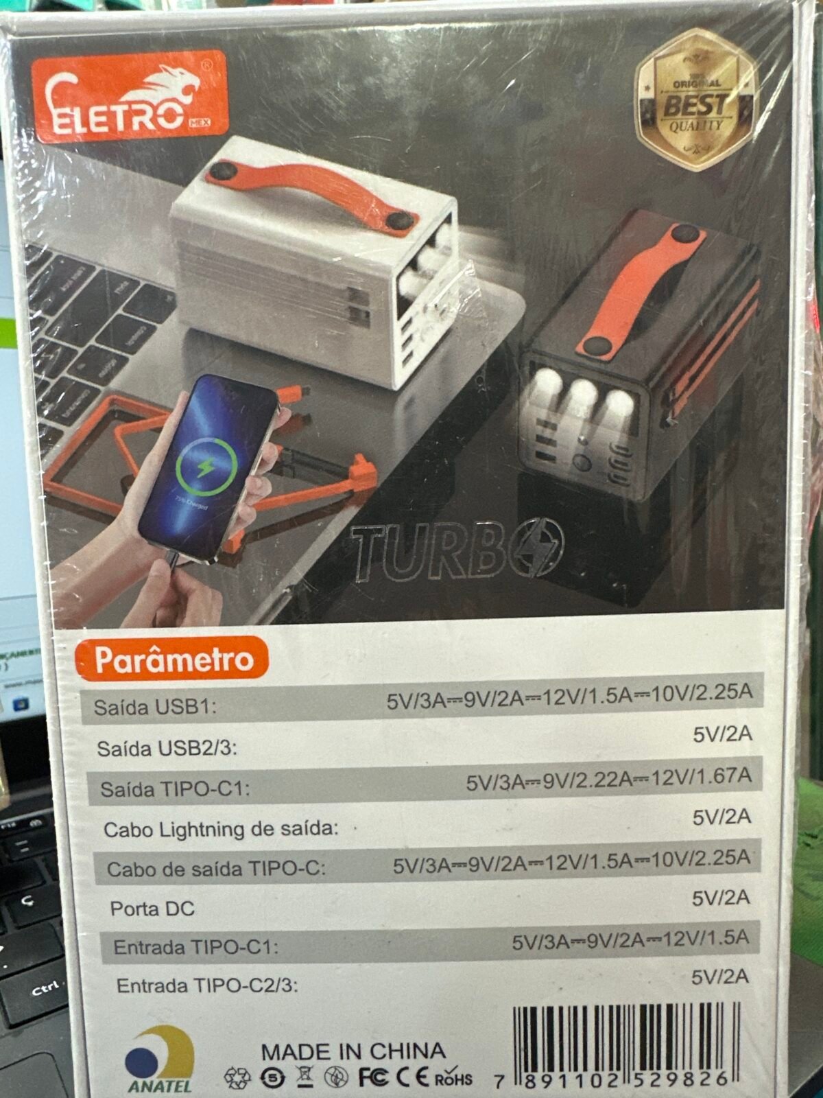 Power bank 60000mAh ELETRO EL-2982 22.5W - Imagem 2