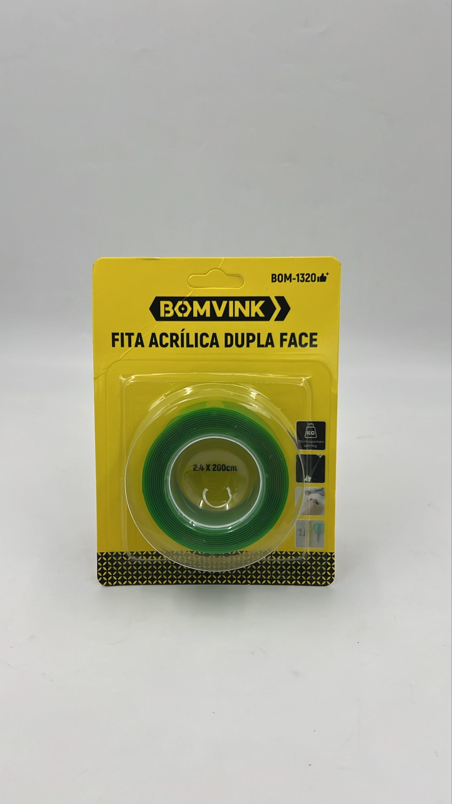 Fita acrílica dupla face BOM-1320