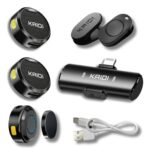 Microfone Sem Fio Lapela vianova Imã Duplo Anti Ruído para Iphone 11 12 13 14 - Imagem 2