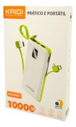 Power Bank kaidi 10000mah Carregador Portátil para Smartphone KNC8881
