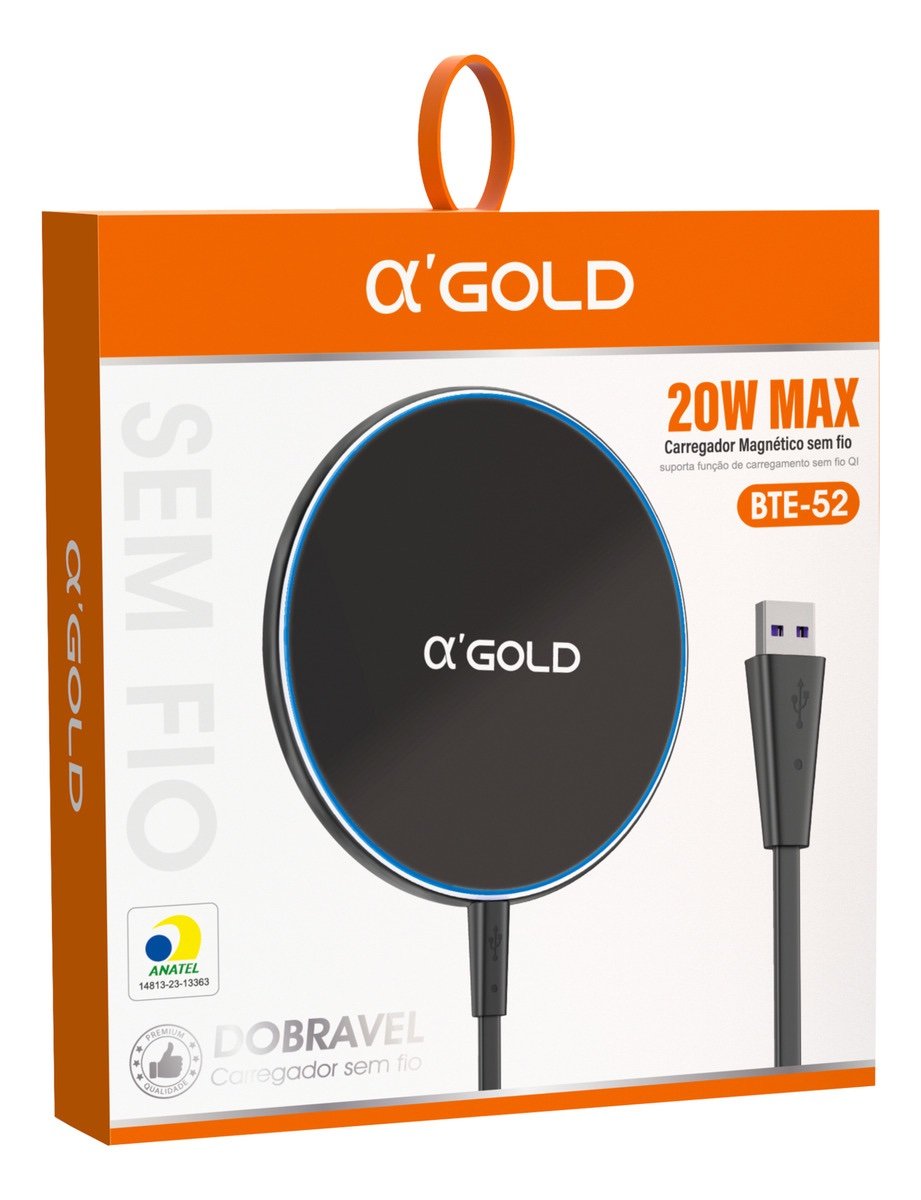 Mini Carregador Power Bank Portatil 10000 INDUÇÃO BTE-52