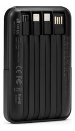 Power Bank Indução 2 Em 1 C/cabos V8,tipo-c,lightning Usb com suporte - Imagem 4