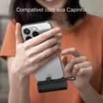 Carregador De Celular Portátil Power Bank Mini 5000mah Turbo Lightining - Imagem 2