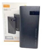 Power Bank Portátil A'Gold 20.000mAh Turbo 22.5W Preto Carregamento Rápido