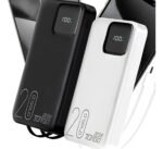 Power Bank A'Gold BTE-37 20000mAh Turbo 22.5W Branco/preto - Imagem 2