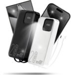 Power Bank A'Gold BTE-37 20000mAh Turbo 22.5W Branco/preto