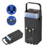 Power Bank Peining Lâmpadas Led Rgb 40000 Mah Carga Turbo - Imagem 2