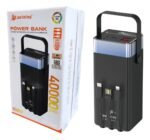 Power Bank Peining Lâmpadas Led Rgb 40000 Mah Carga Turbo