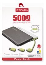 Carregador Portátil Pn-952e Espada Power Bank 5000mah Rápido