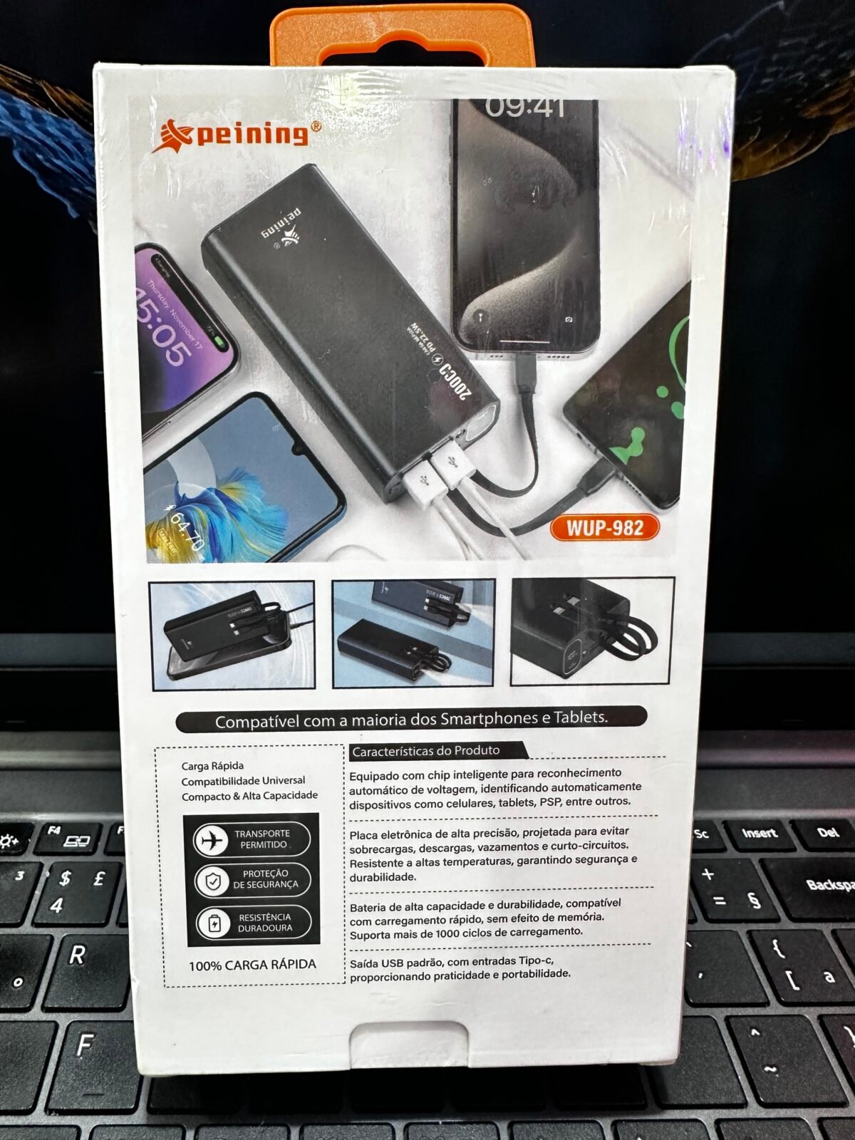 Power bank wup-982 20000mAh peining - Imagem 2